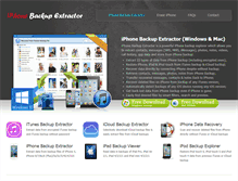 Tablet Screenshot of iphonebackup-extractor.com